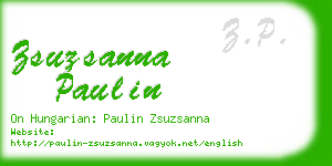 zsuzsanna paulin business card